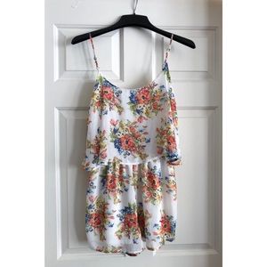 Floral Flounce Romper